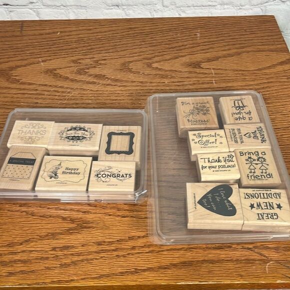 Stampin’ Up mixed set of 14 stamps Special Sentiments what I’m calling it! EUC - Picture 1 of 4